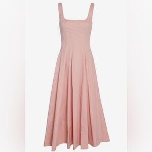 STAUD Wells Dress - Coral Pink